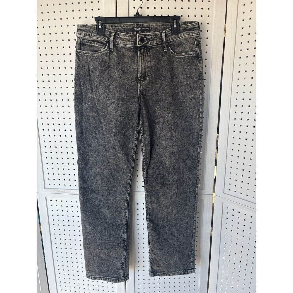Simply Vera Wang Women's 12 Los Feliz Jeans Relaxed Straight Black
